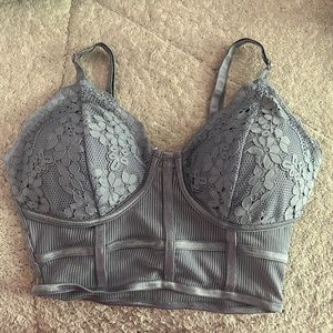 Bozzolo baby blue crop top